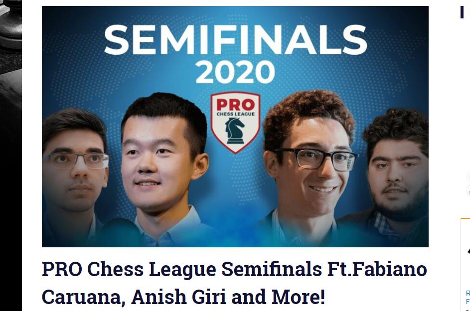Photo of PRO Chess League Semifinals Ft.<b>Fabiano Caruana</b>, Anish Giri and More!